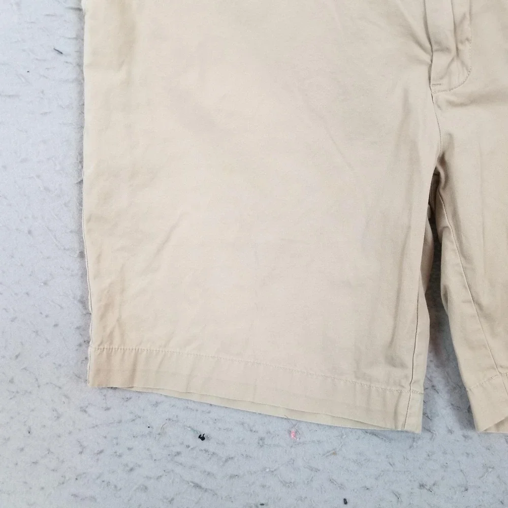 Polo Ralph Lauren Shorts Mens 38 Beige Chino Flat Front 10 Inseam Casual Summer